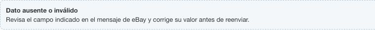 Explicación real de error Dato ausente o inválido en ShopinBot